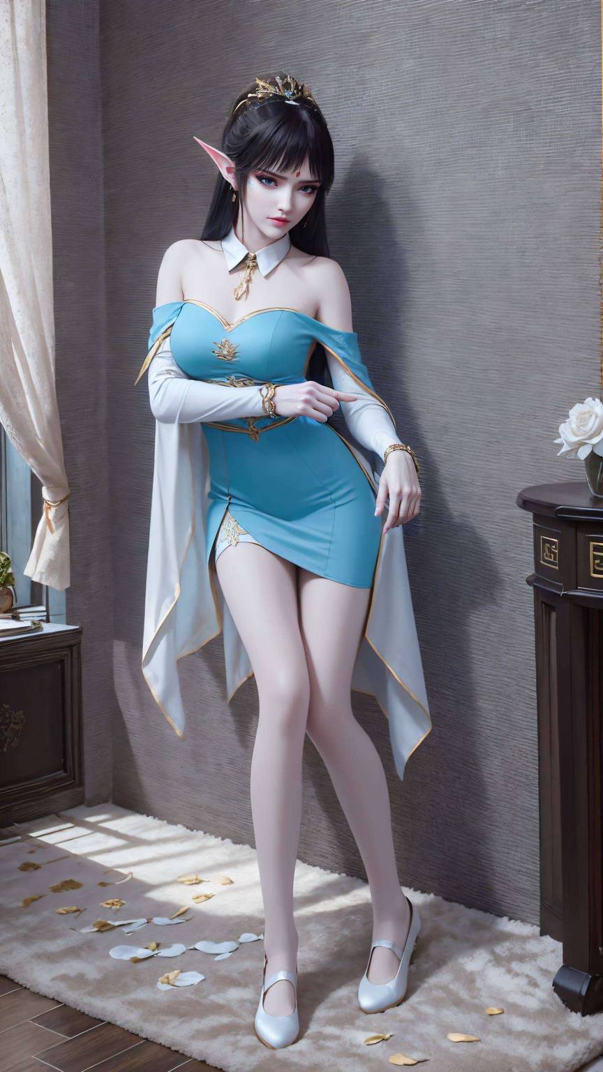 让你的手机屏幕也沉浸在这份东方玄幻的美丽之中吧！高清4K半屏壁纸让你近距离感受她的风采