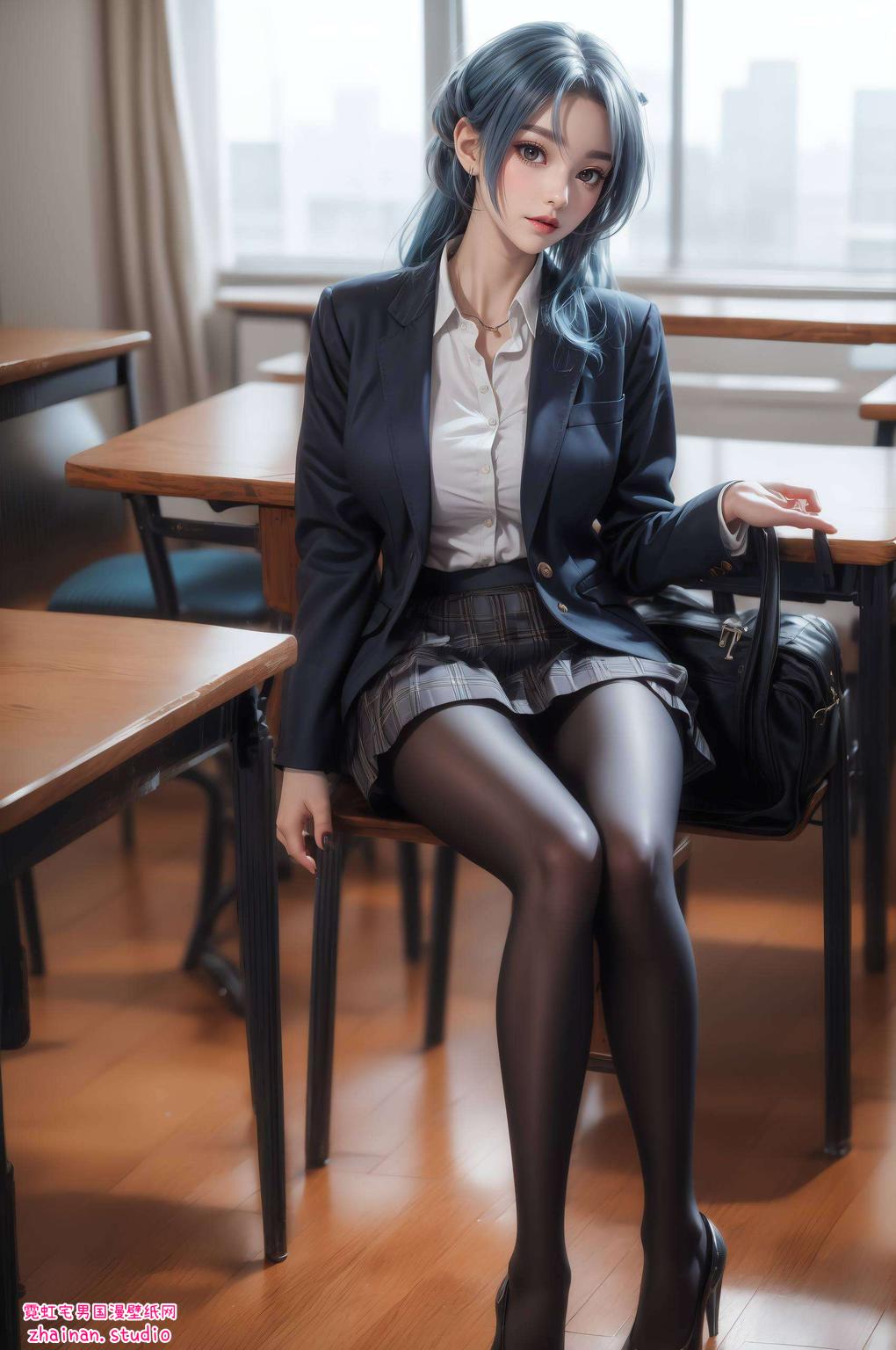 巴巴塔穿上那件优雅的泳装绽放着青春的活力