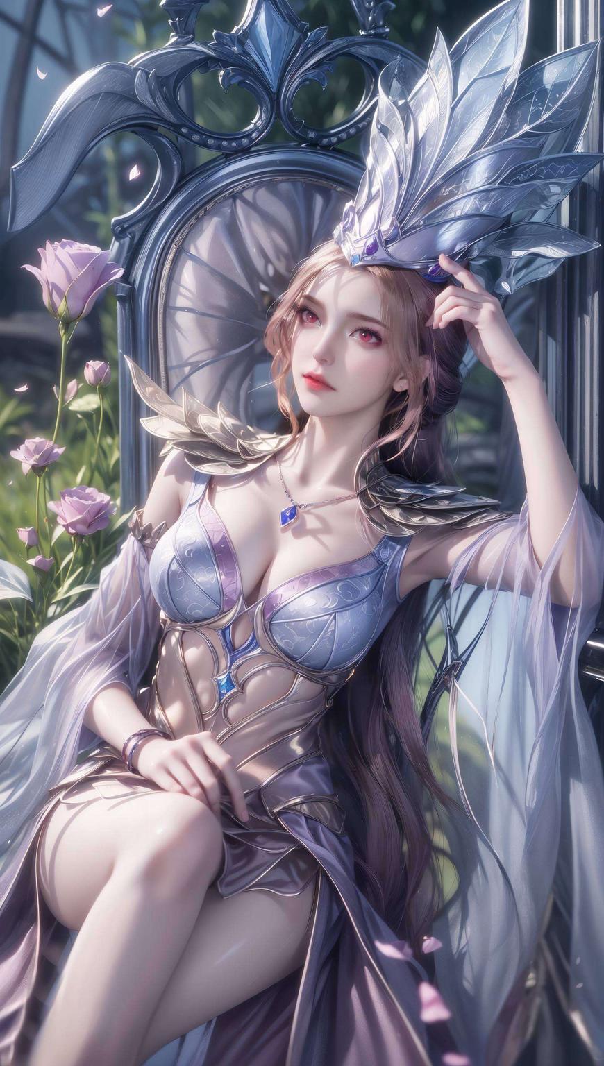 将比比东的舞姿与动物元素巧妙融合画面中
