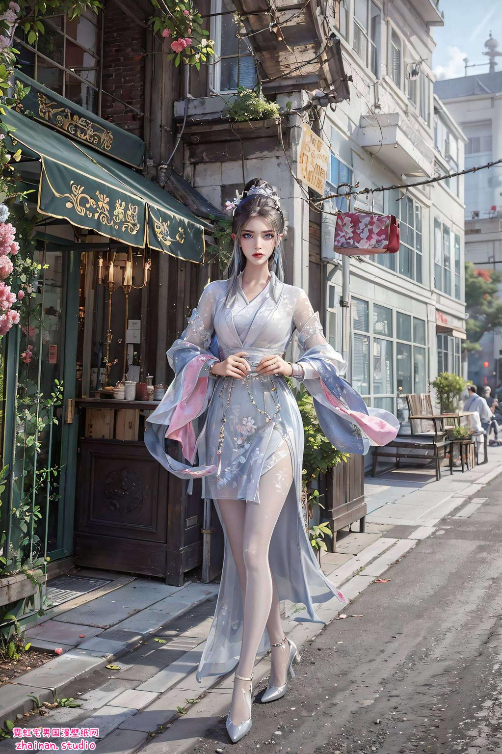清雪的倩影国漫美女方清雪以其清新脱俗的气质