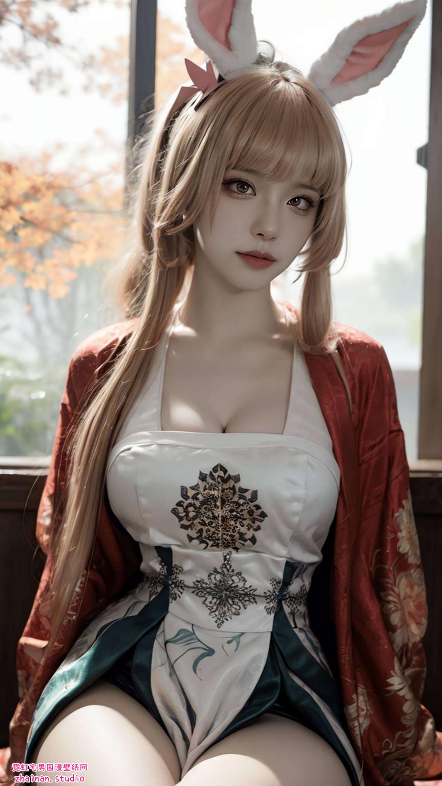 巧妙融合了AI绘画技术让壁纸更添几分温馨与甜蜜