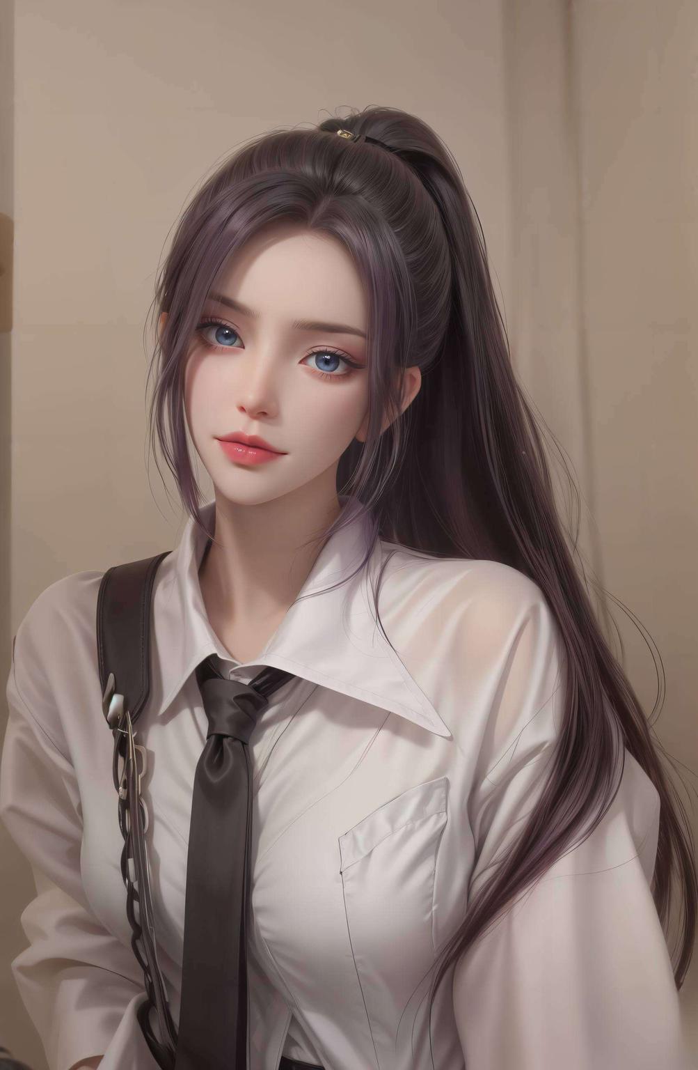 如月光照耀冷酷眼神中藏着温柔