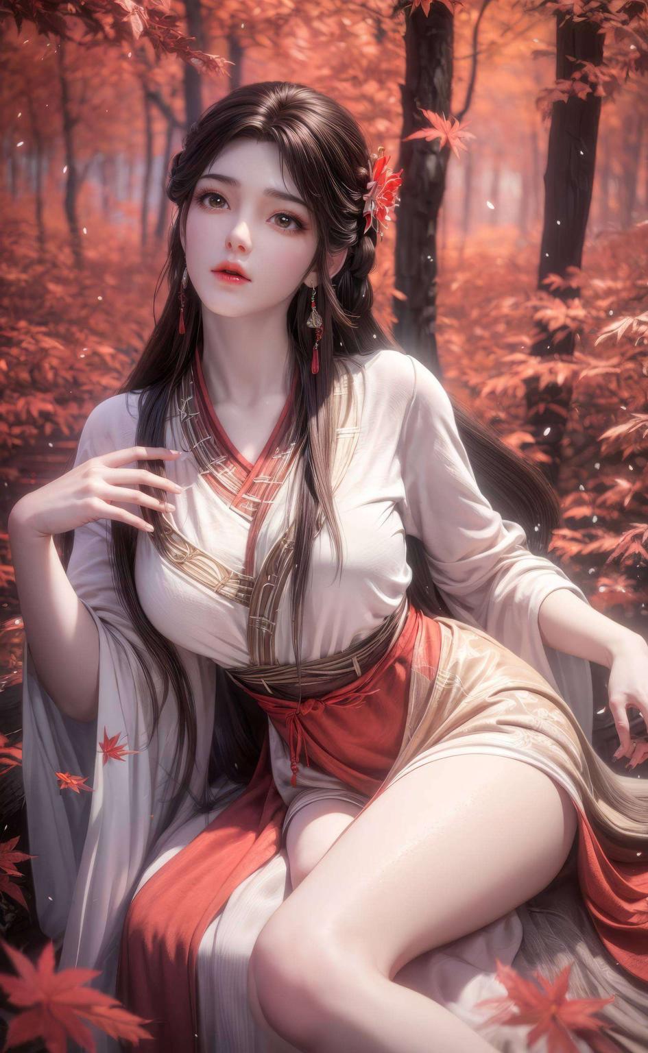 渐变色彩如梦幻般流淌这位可爱的女胖子