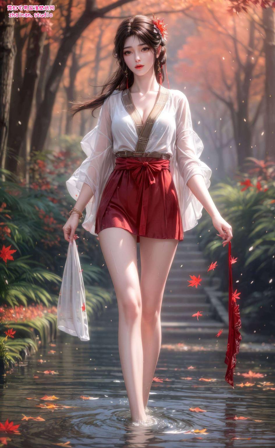 将国漫美女火灵儿的婉约形象感受那深情与美的完美交织