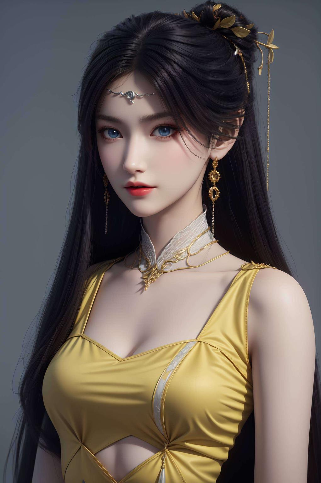 国漫女神魅力非凡竖屏4K分辨率
