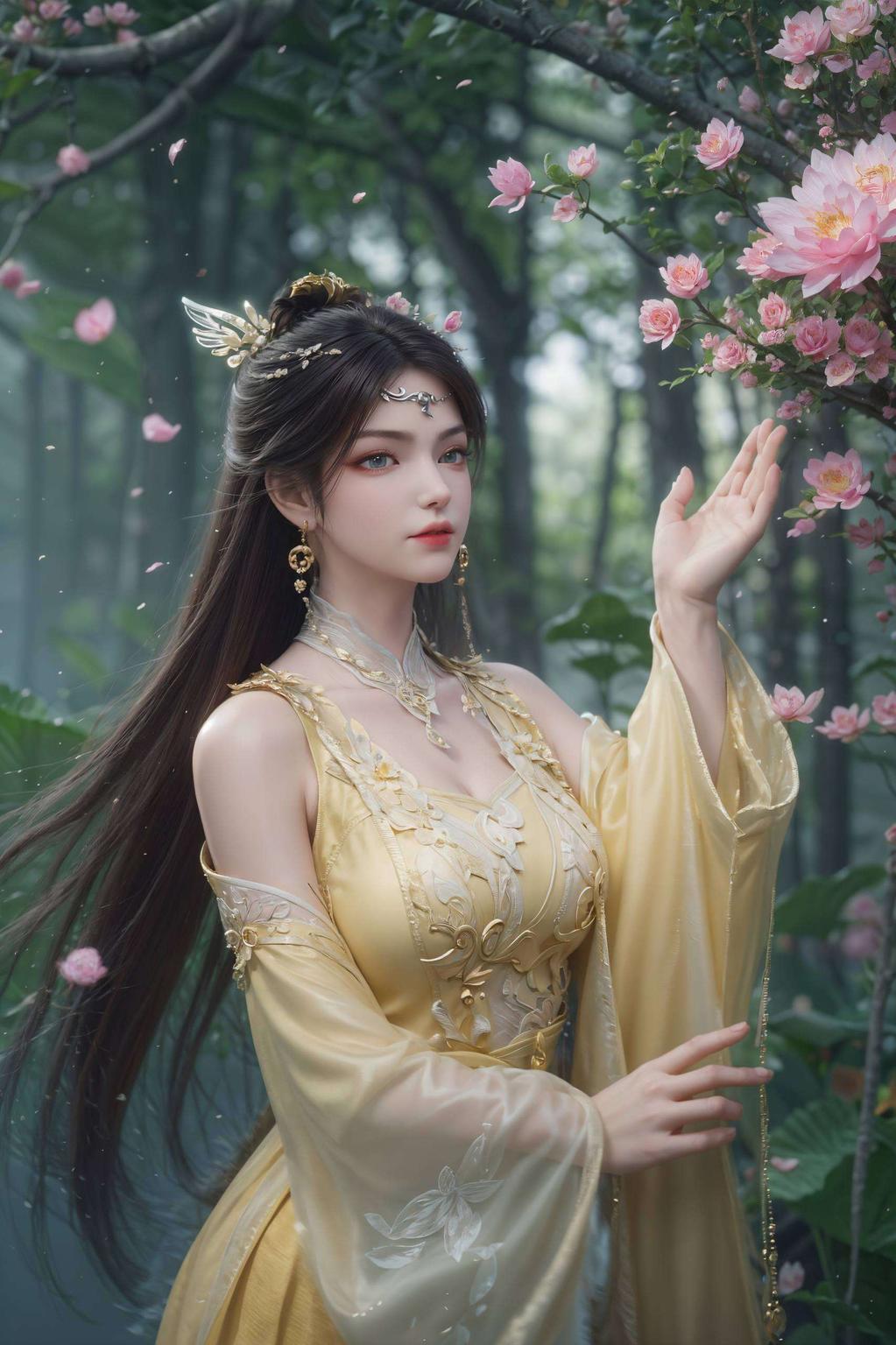细腻表情AI美女绘图