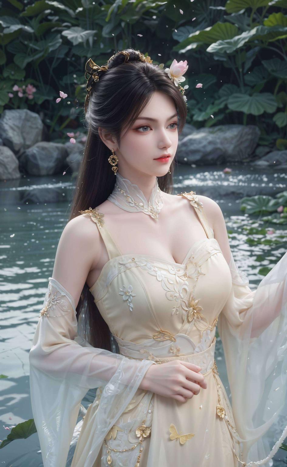 以她惊艳的全身美图这位国漫界的女神