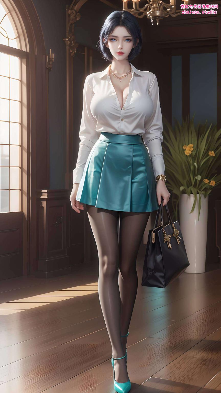 精选AI国漫女神姬青唯美的壁纸