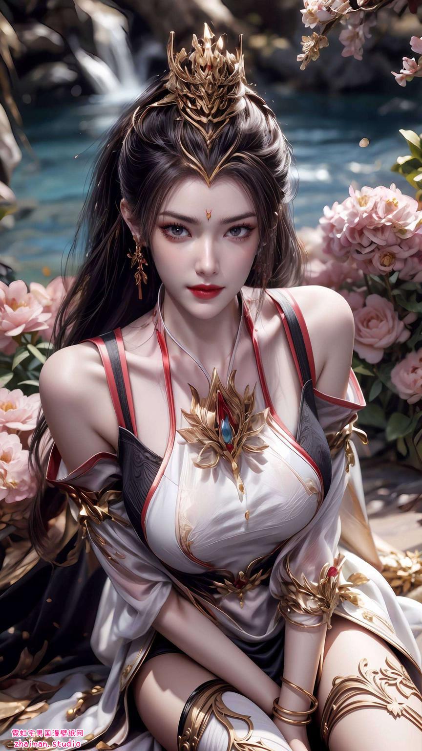 高清壁纸身着华美旗袍