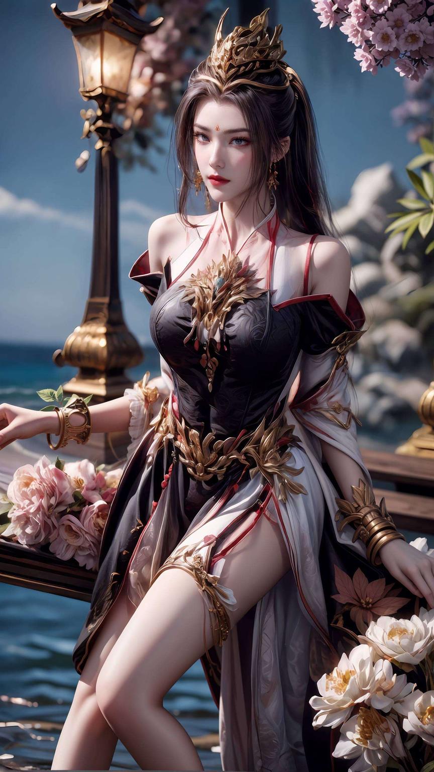 这款高清AI人物特写壁纸细腻的笔触与流畅的线条