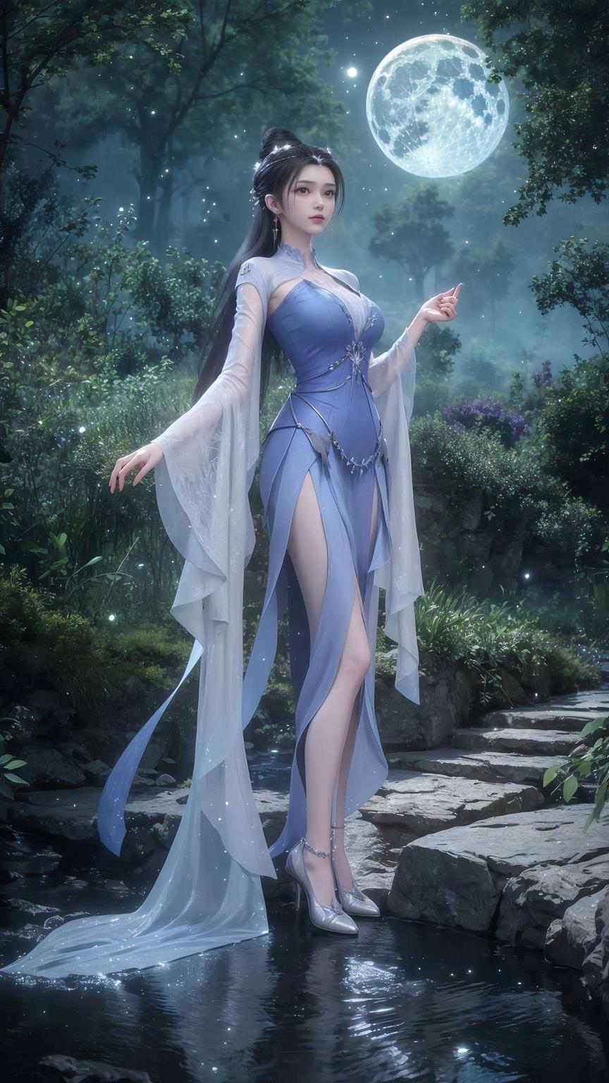 令人陶醉在这翠意盎然的绿色渐变壁纸中