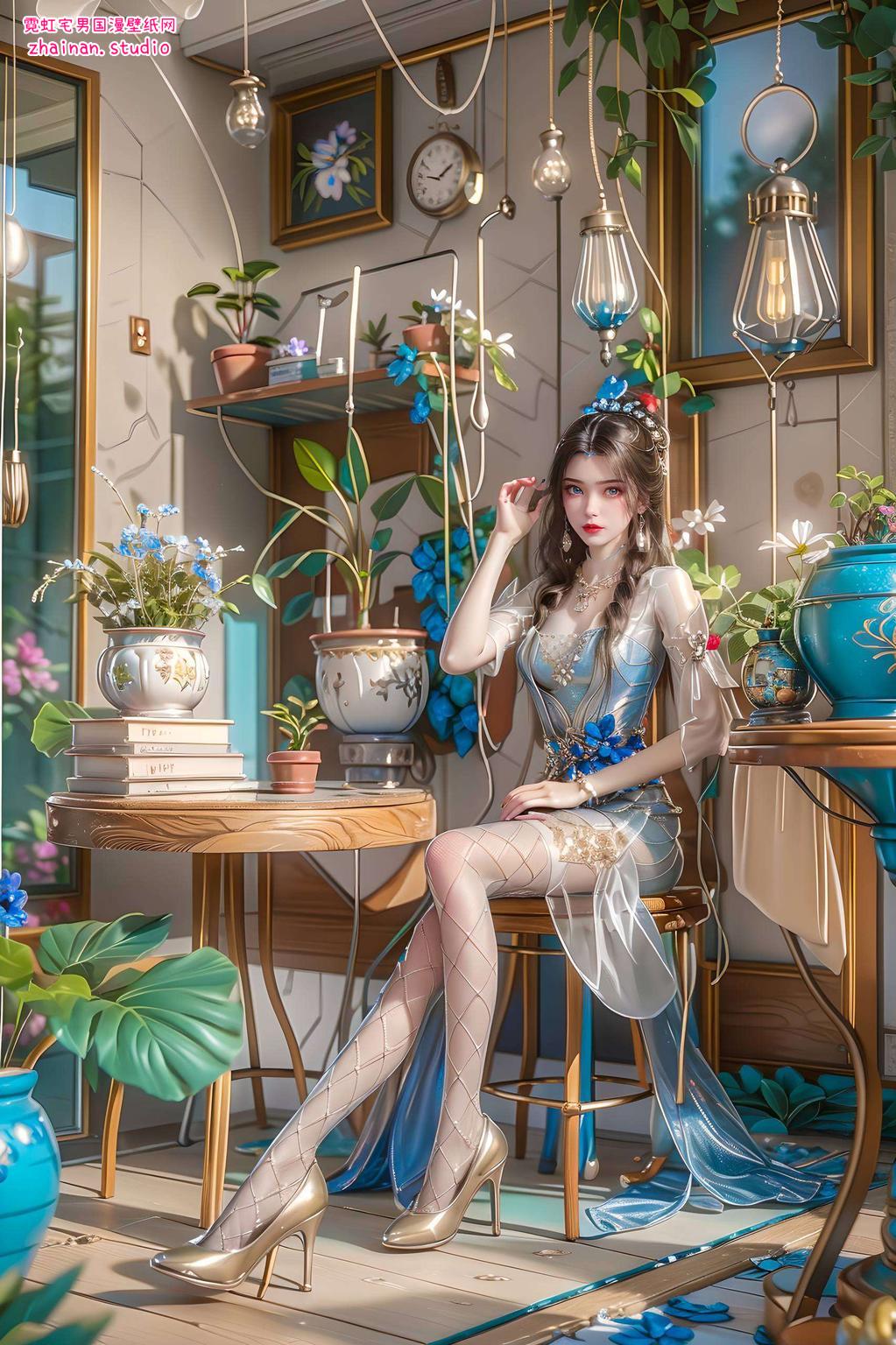 这款精美立体的Win10壁纸桌面将仙逆世界中的李慕婉和王林抢亲的精彩瞬间完美呈现