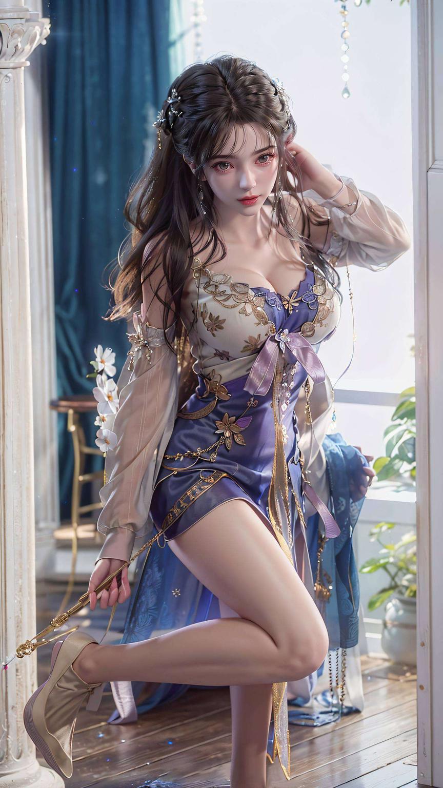 将古典的雅致与现代的清晰技术完美融合让李慕婉的每一个细节都生动逼真