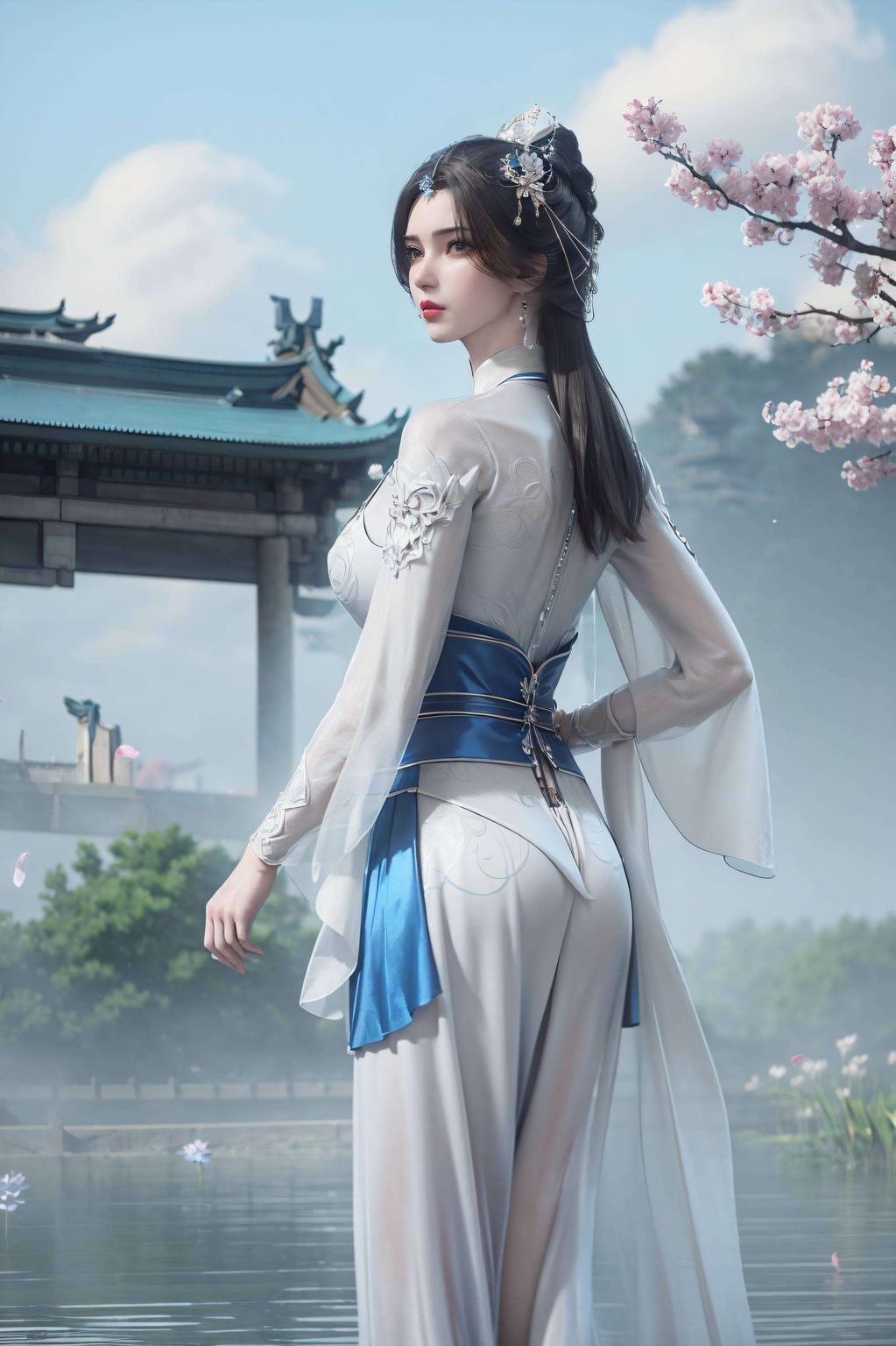 精心打造了一位4K超清的AI女神以李慕婉为灵感