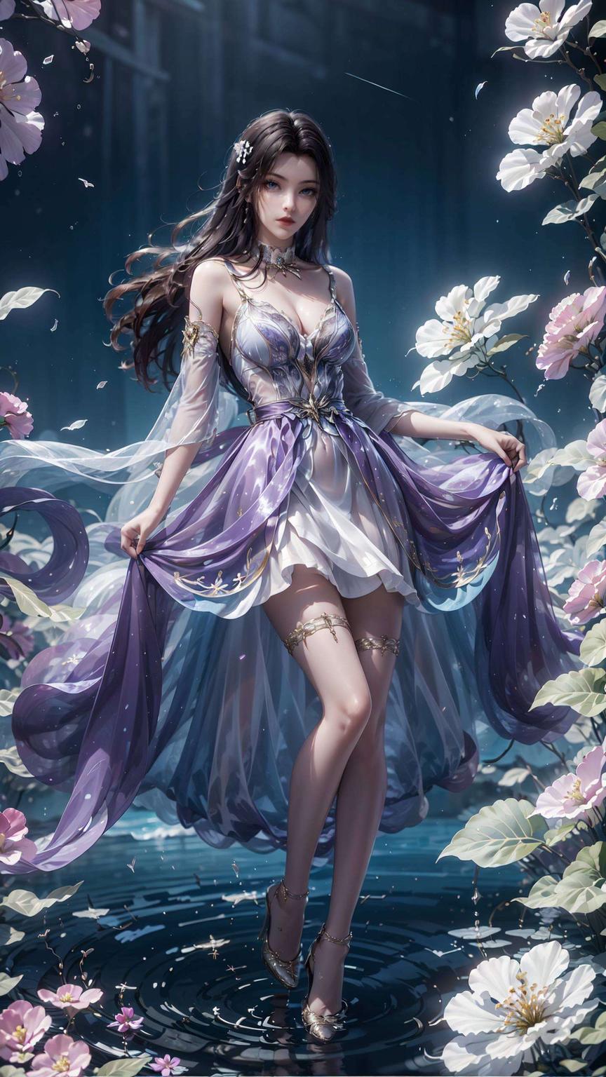 AI绘画技术打造绘制微笑的国漫女生凌落宸