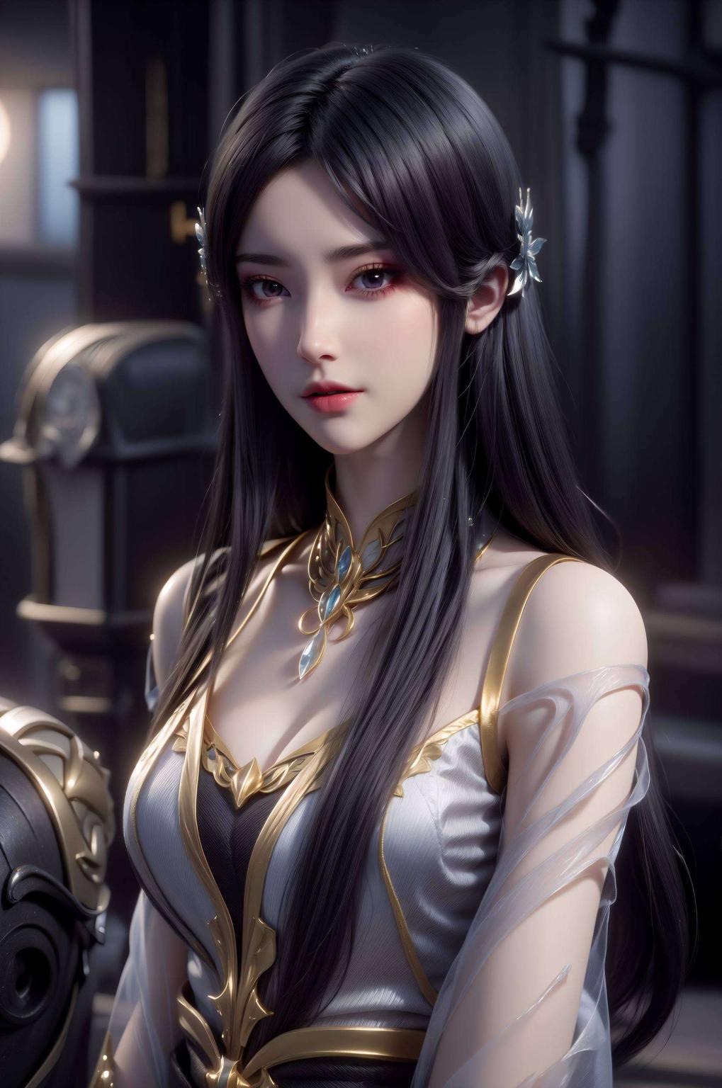 柳亦菲轻挥衣袖为你的桌面带来一抹古典雅韵