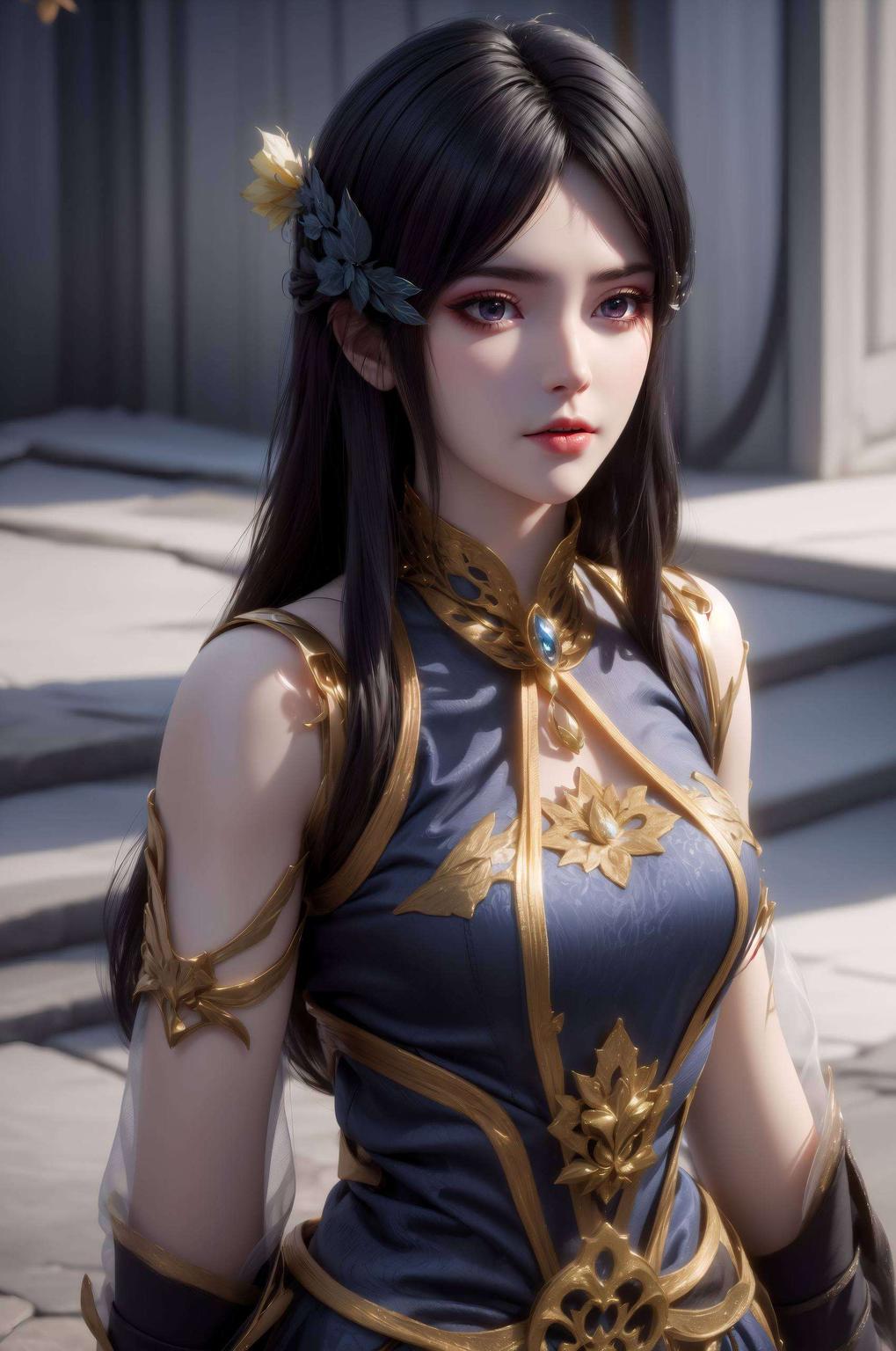 每一帧都是东方元素的完美融合这款国漫女主AI壁纸