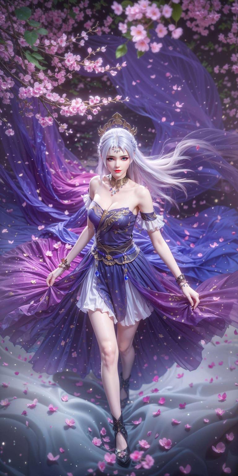 她的倩影在平板壁纸间流转清冷的眼神中藏着无尽魅力