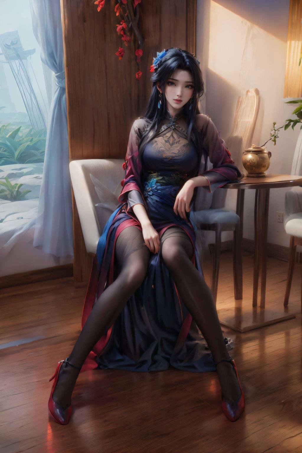 捕捉了她剑指苍穹的英勇瞬间仿佛能感受到她身上的仙气与力量