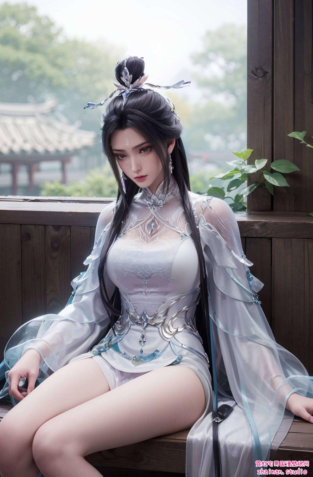 为你带来全屏各种姿势的素材拼接金属质感与国漫女神的唯美融合