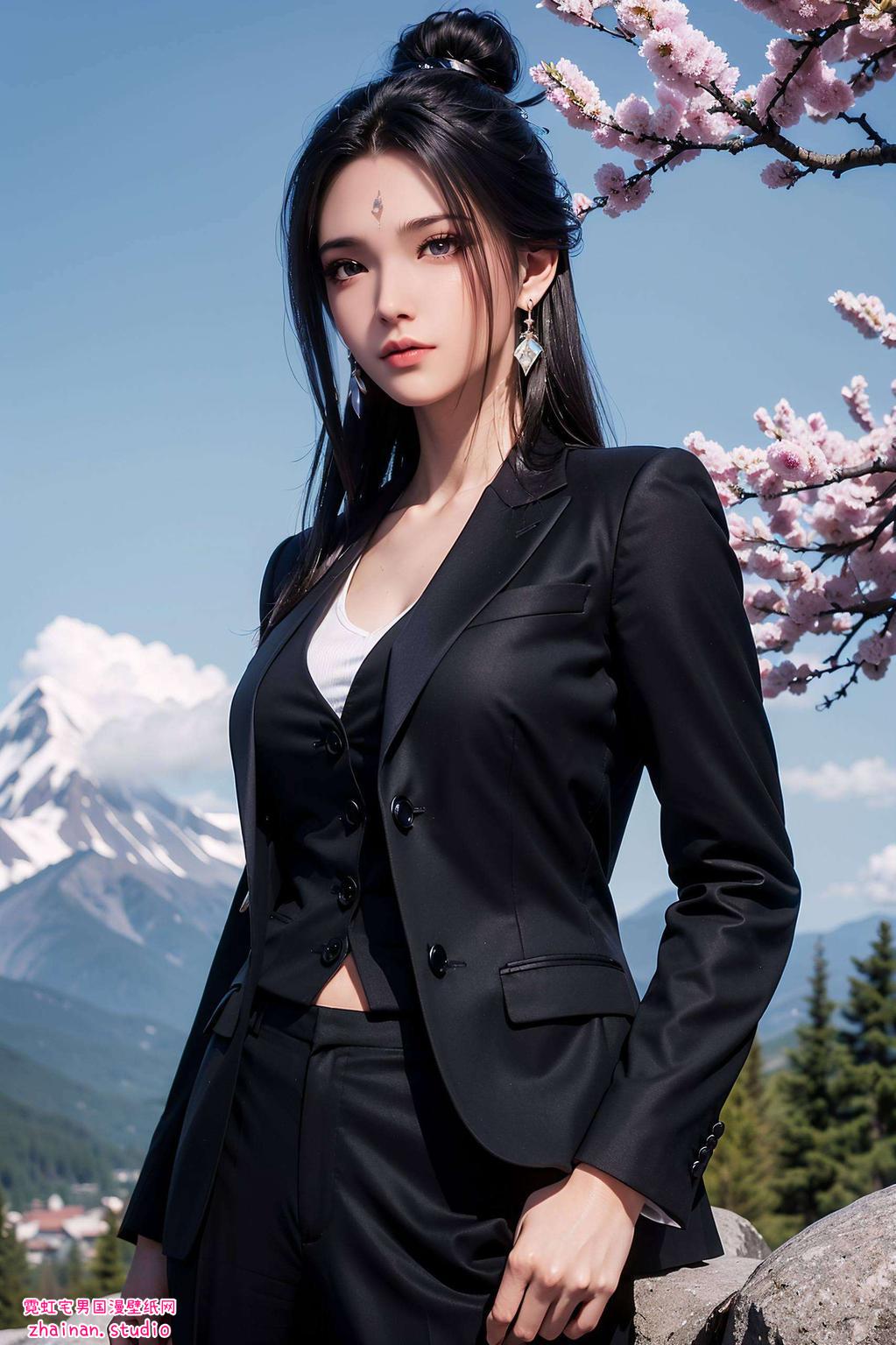 以国漫女神陆雪琪的绝美形象为主题令人沉醉