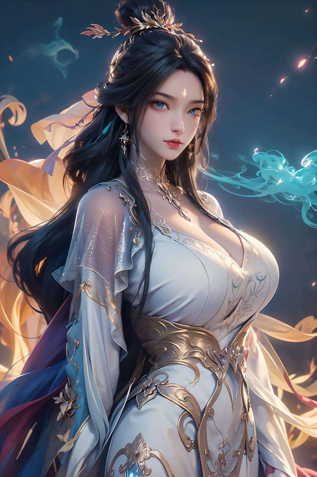 对比鲜明碧瑶深情凝望
