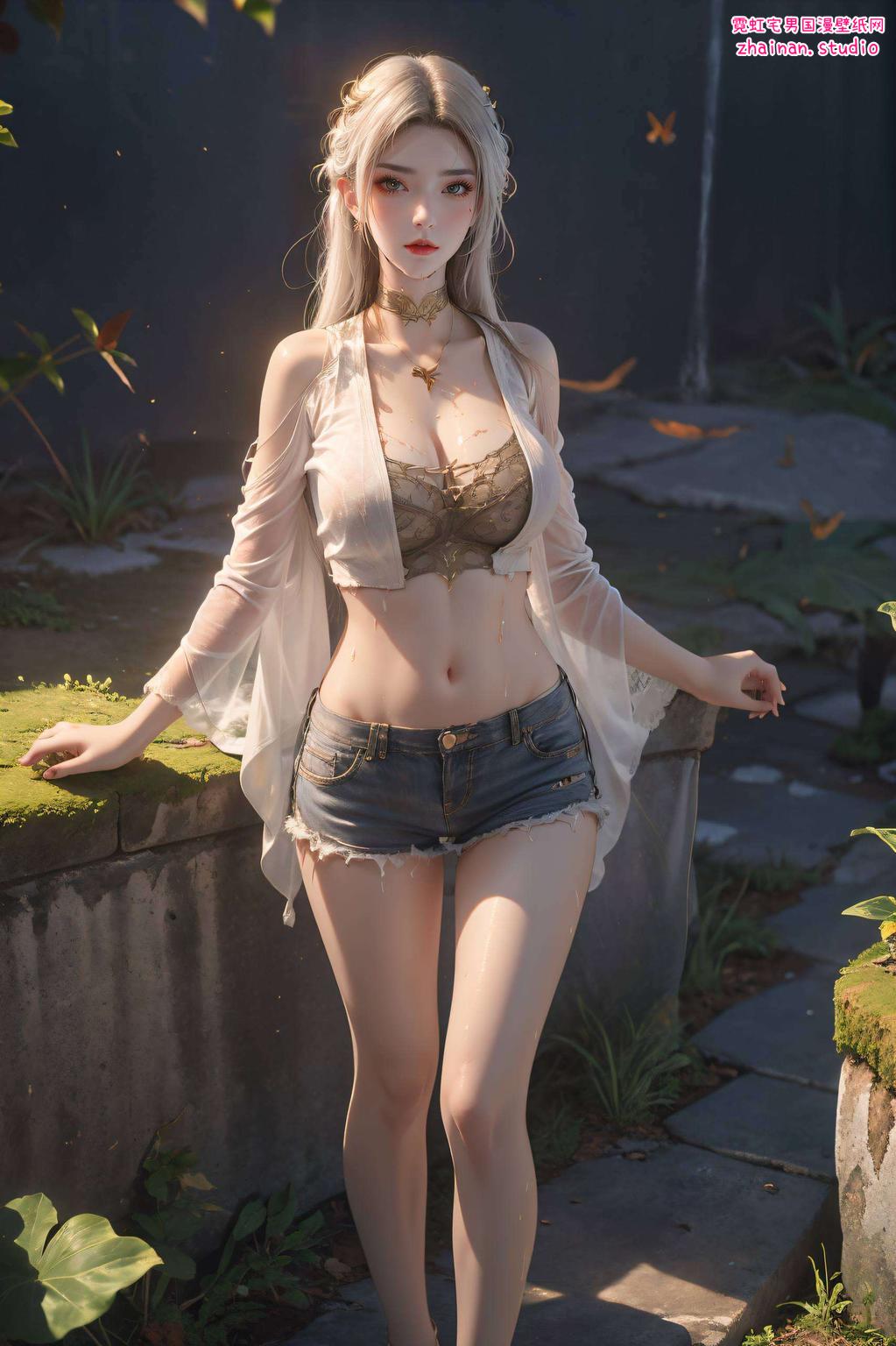 以对比强烈的色彩描绘了一位国漫美女——小小美杜莎她身着古典华服