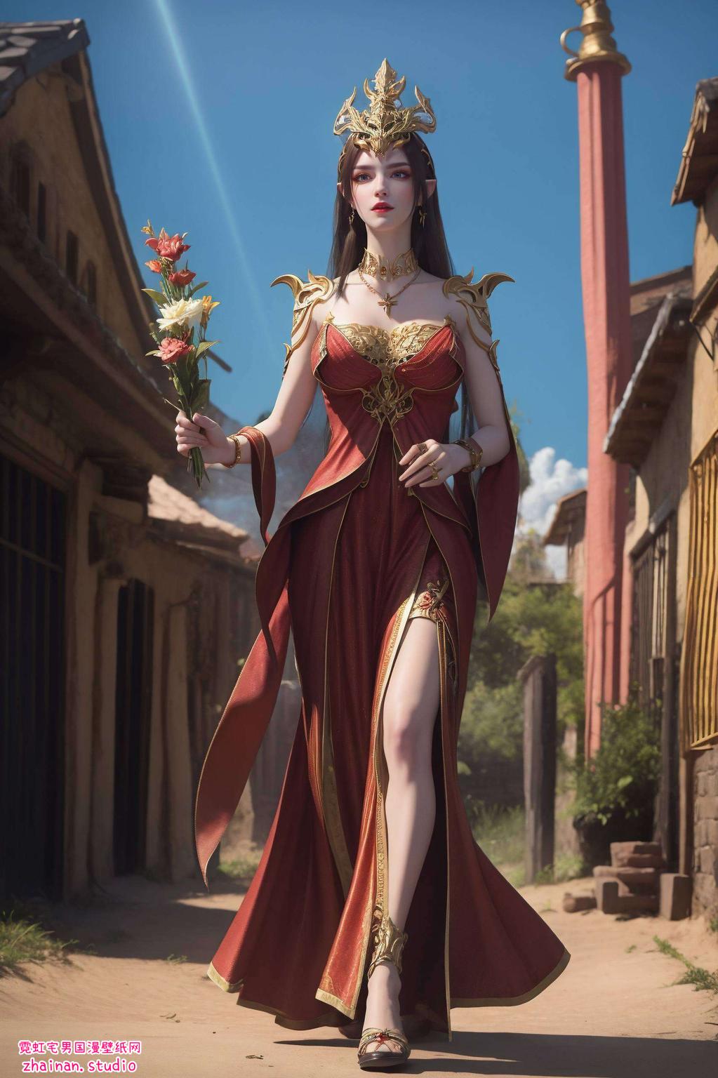 将斗破苍穹中的美杜莎与萧炎的深情瞬间完美捕捉神秘的美杜莎