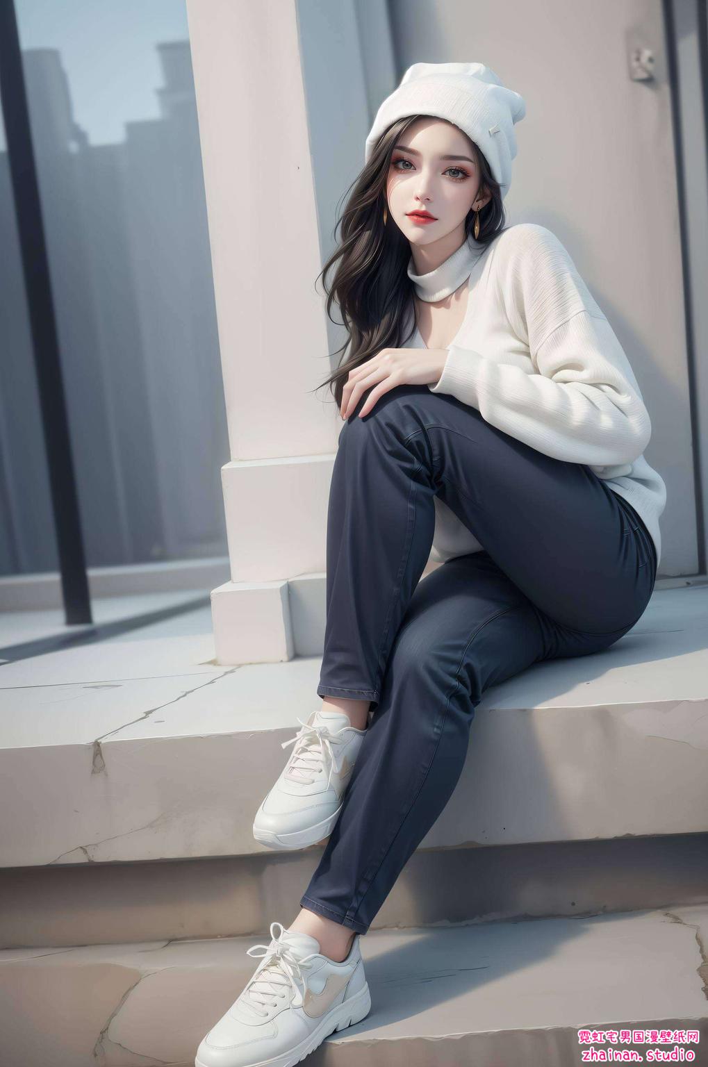 这款AI国漫女生东方元素壁纸以2K高清画质呈现