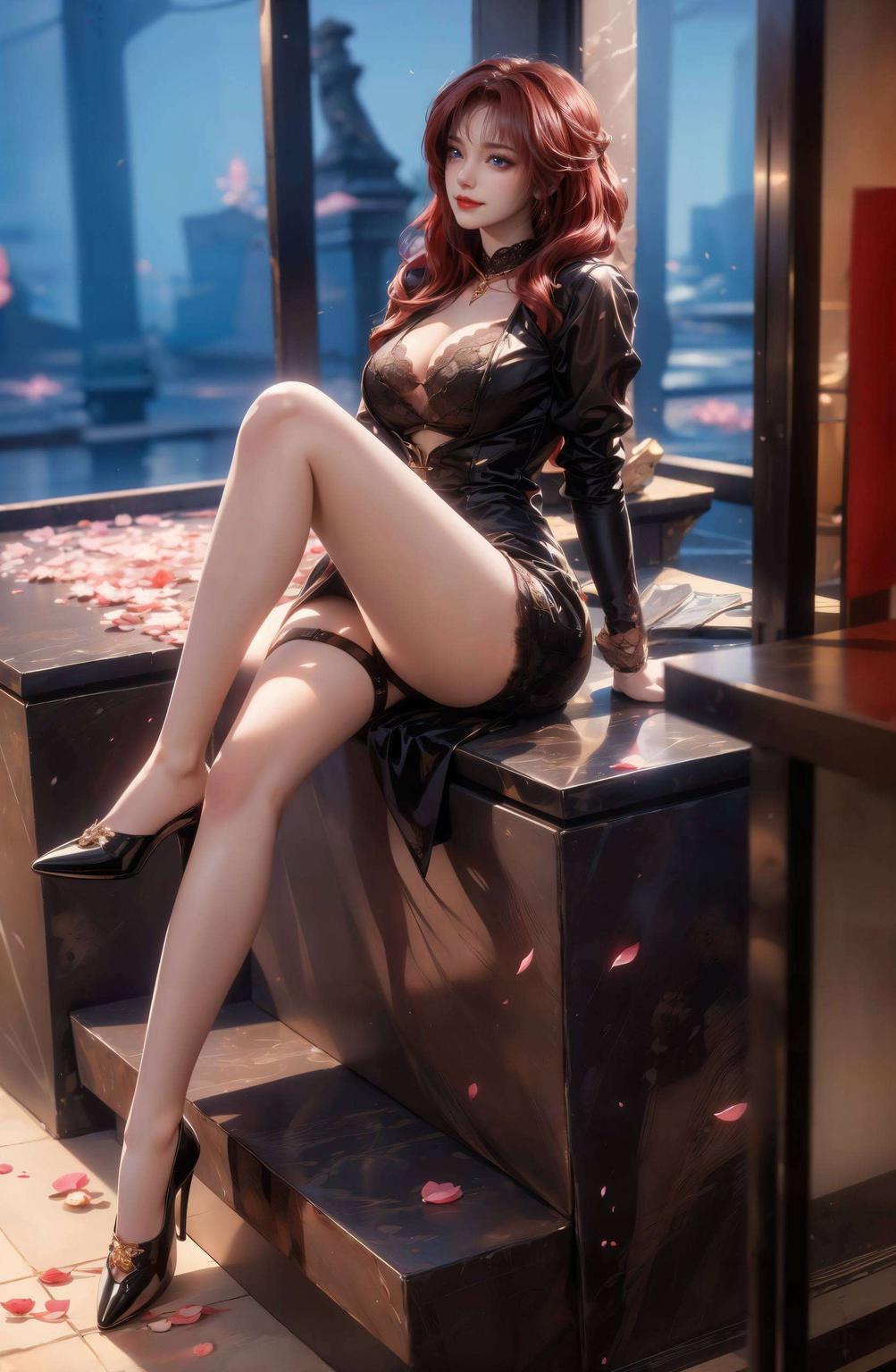 精心设计的pose素材融合了国漫美女的唯美元素