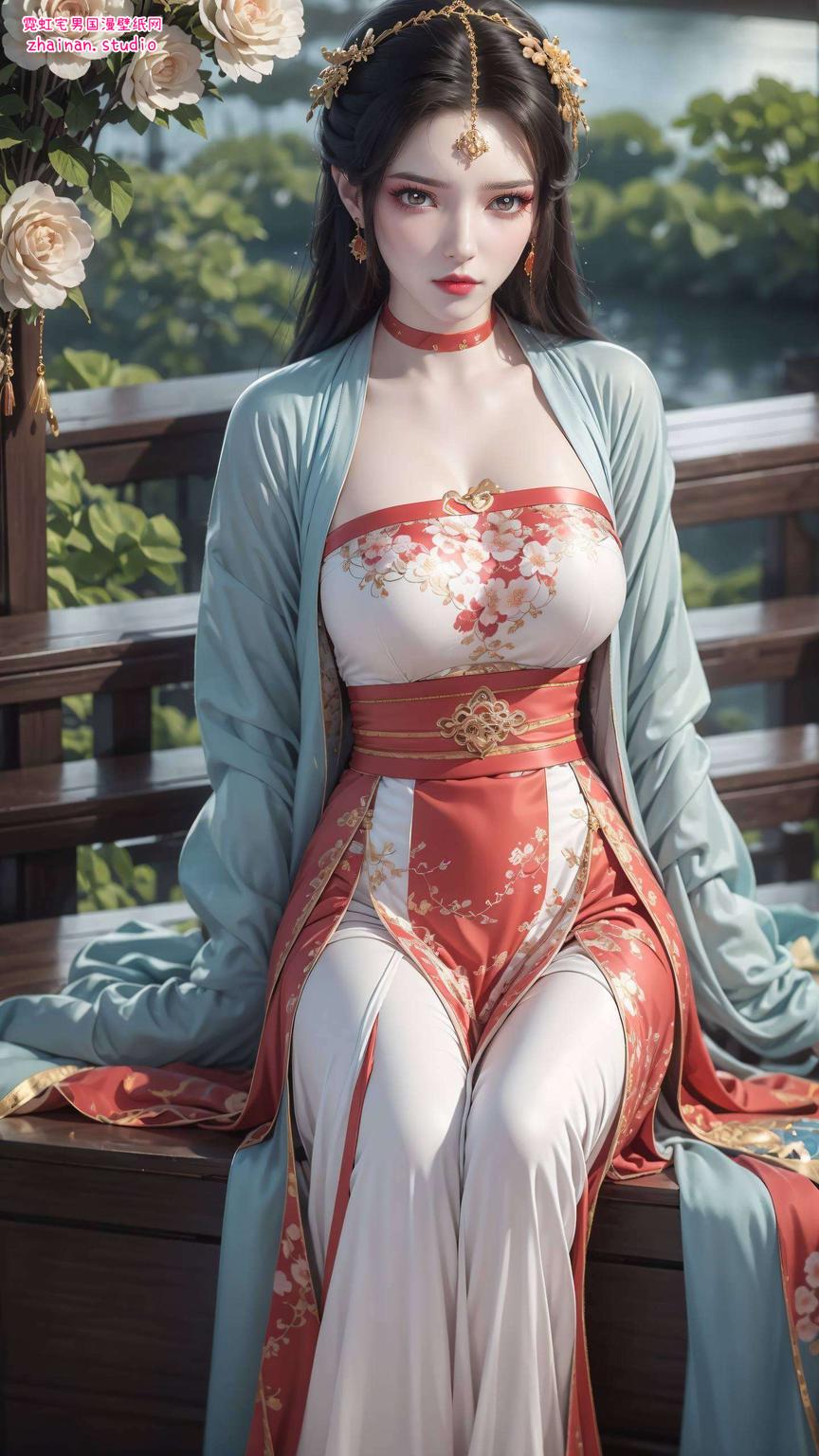 描绘出仙逆墨云的灵动身姿细腻的水彩笔触