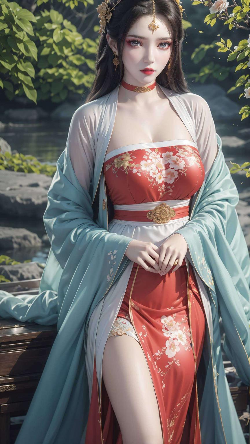身着翠绿不规则裙装为你的手机带来一抹独特的风采