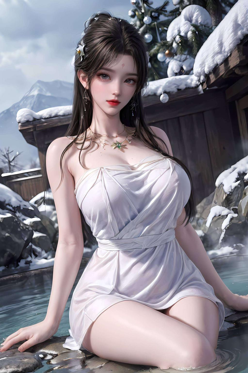 这款手机壁纸以高分辨率手绘艺术呈现清漪动态