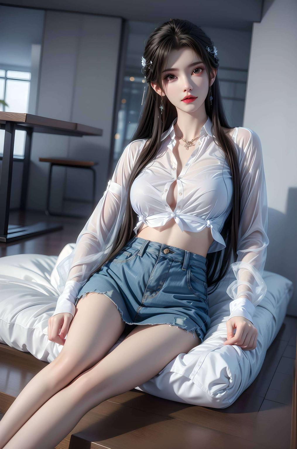 柔和的线条仿佛在诉说着一个关于美的故事
