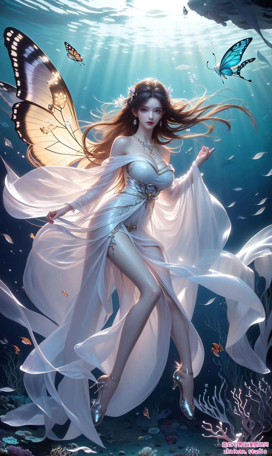 为你带来几何4K的视觉盛宴这位AI绘画的美女角色