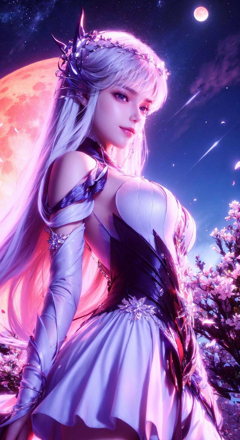 她的眼神如星辰般璀璨将唯美与科技完美融合