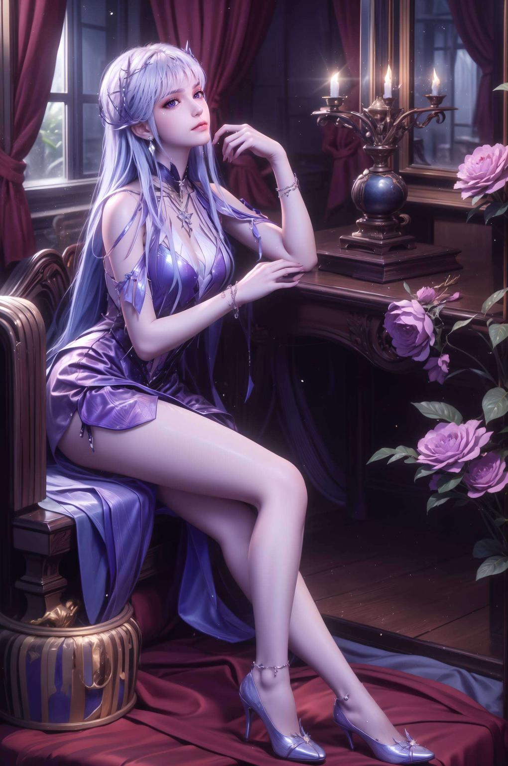 将她的灵动与圣洁完美呈现都饱含着画师的匠心独运