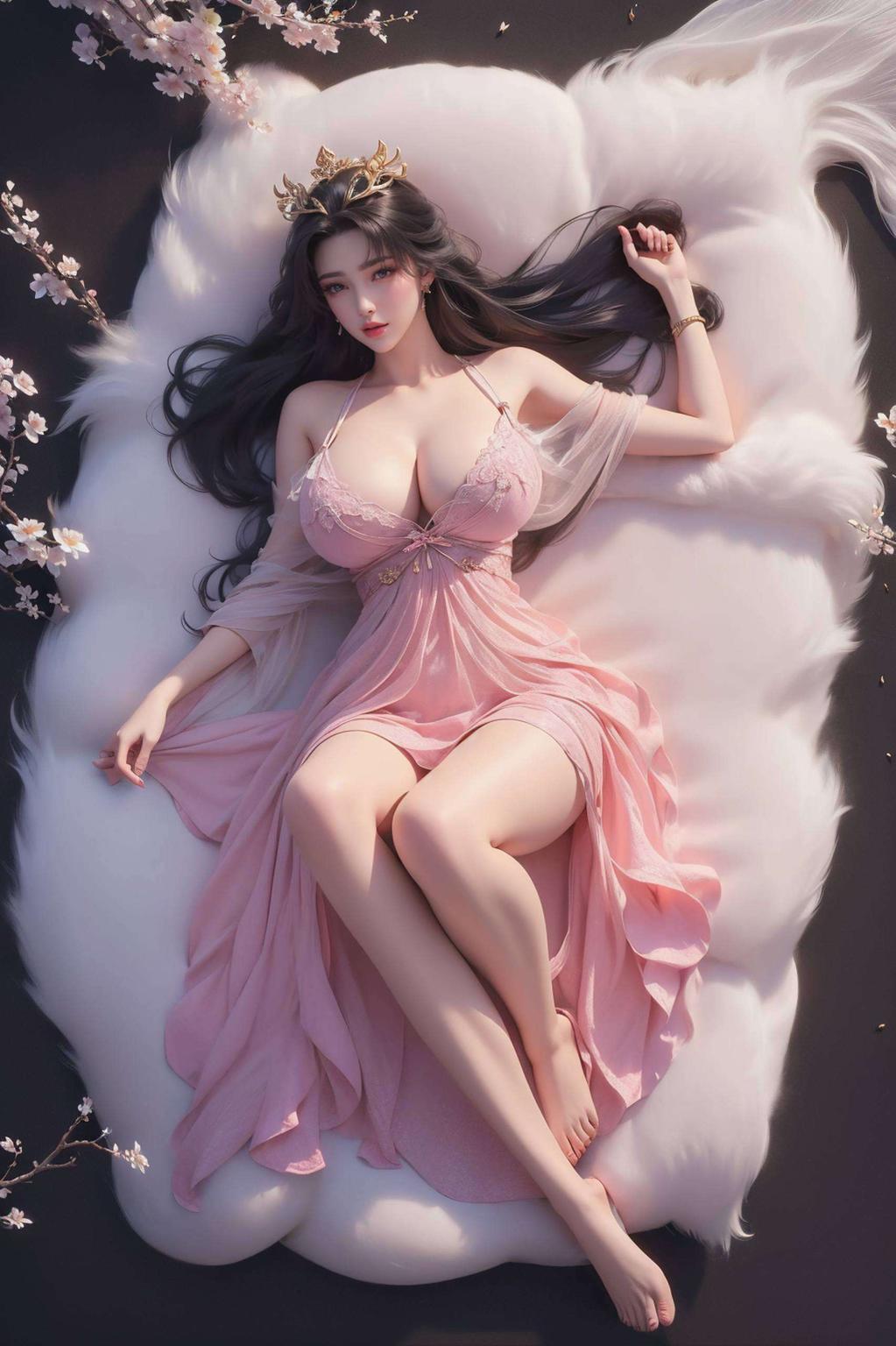 国漫美女的粉色魅力让你的每一次解锁都充满神秘与柔美