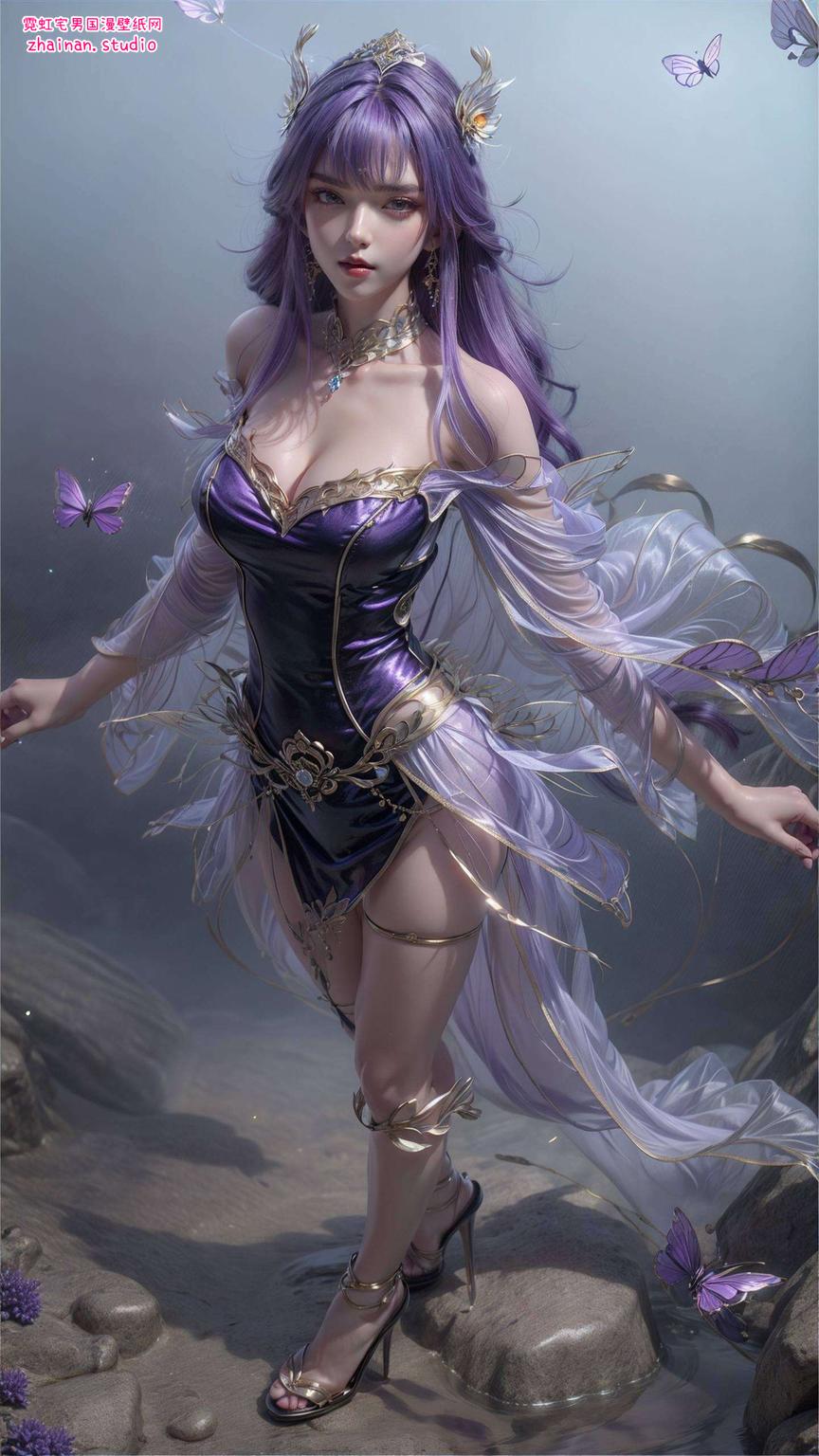 绘制出苹果AI女神的炫彩神韵静谧中藏着无尽的智慧