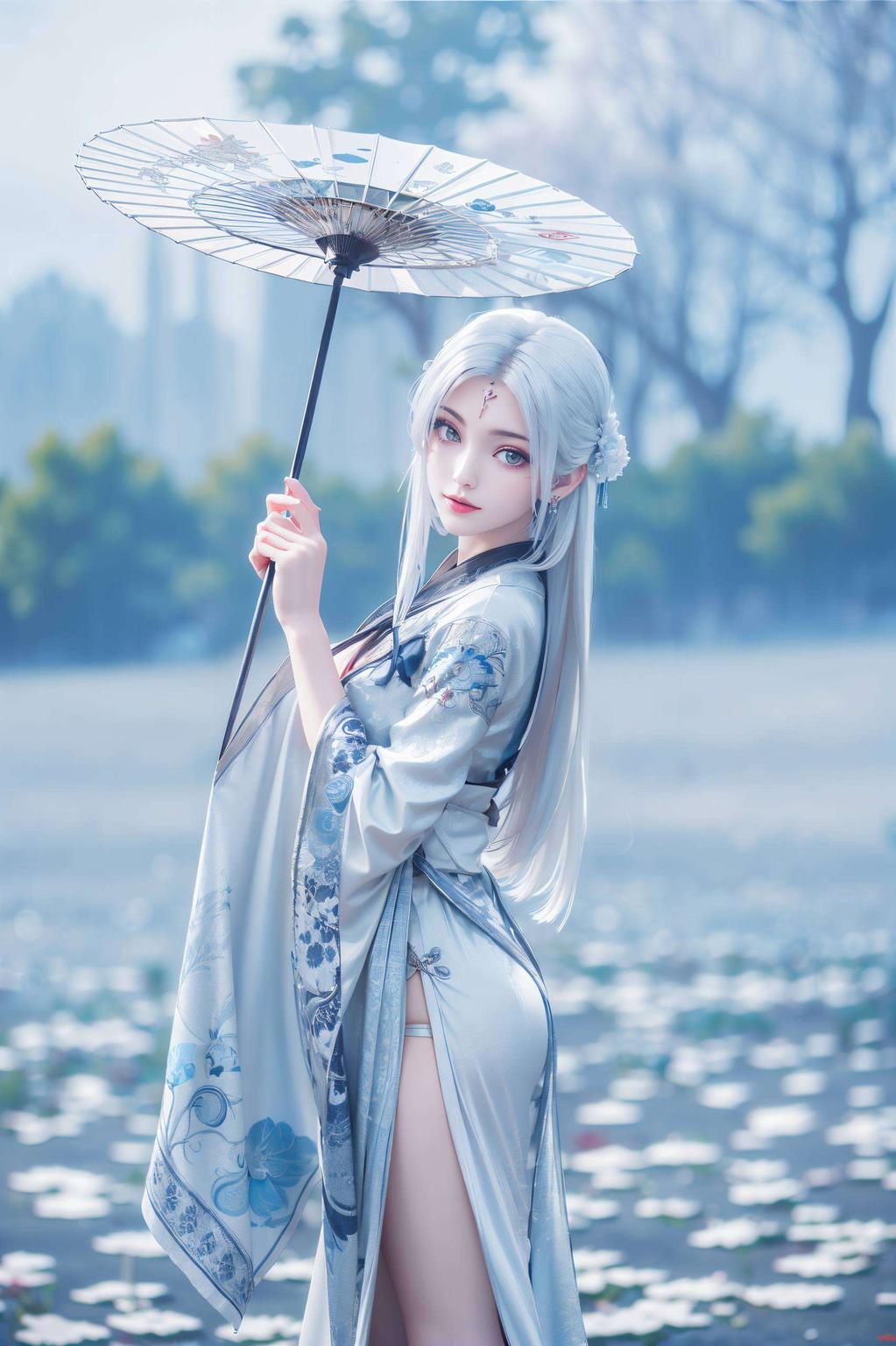 让小白的美态尽显巧妙融入婚纱元素