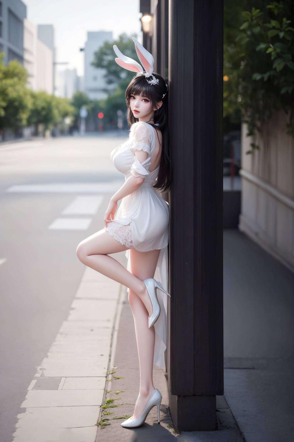 这款绿色自然安卓动画壁纸每一片绿叶都映衬出她活泼的身影
