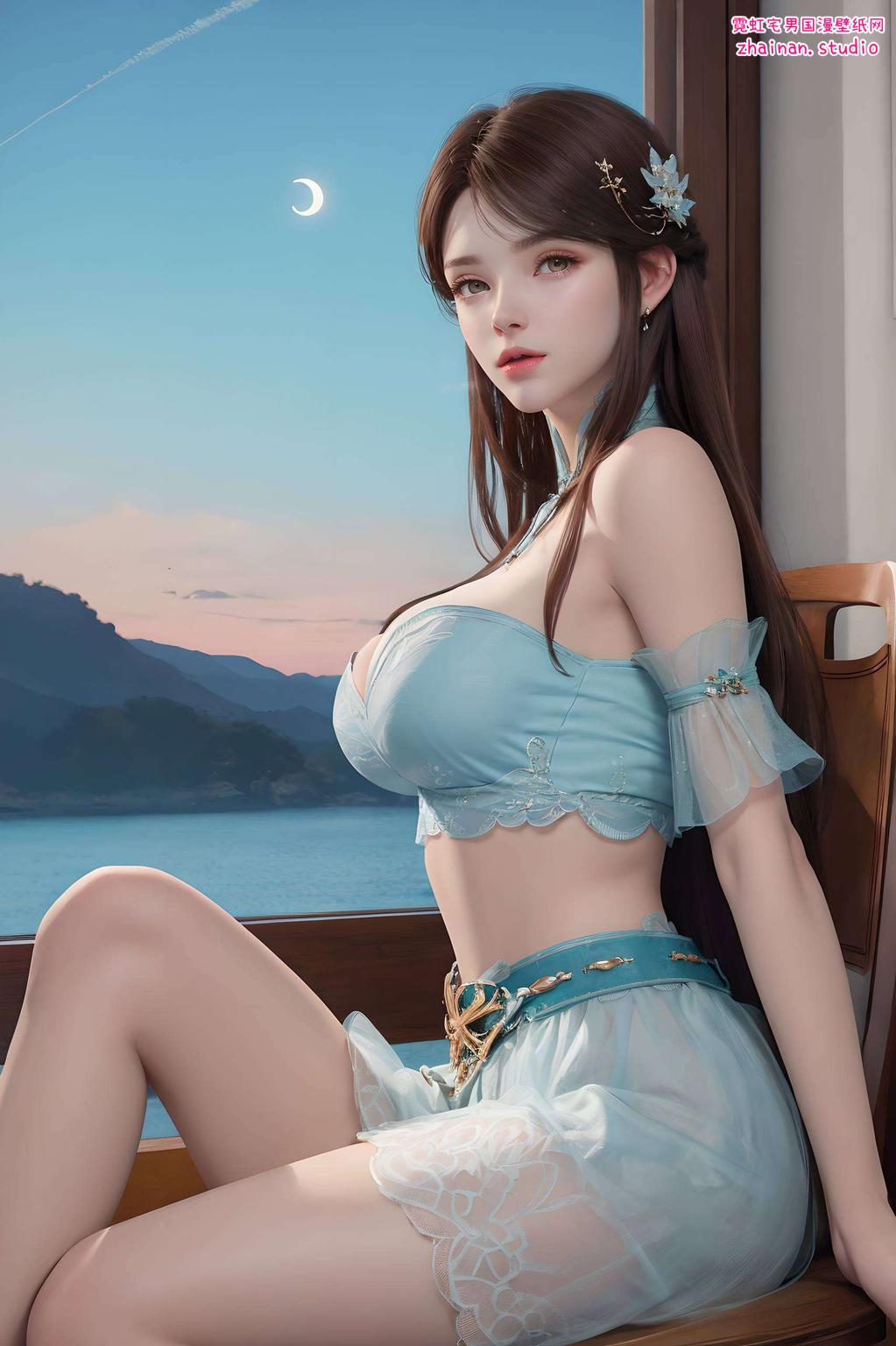 这款壁纸捕捉动漫电脑壁纸中的萧薰儿微笑瞬间