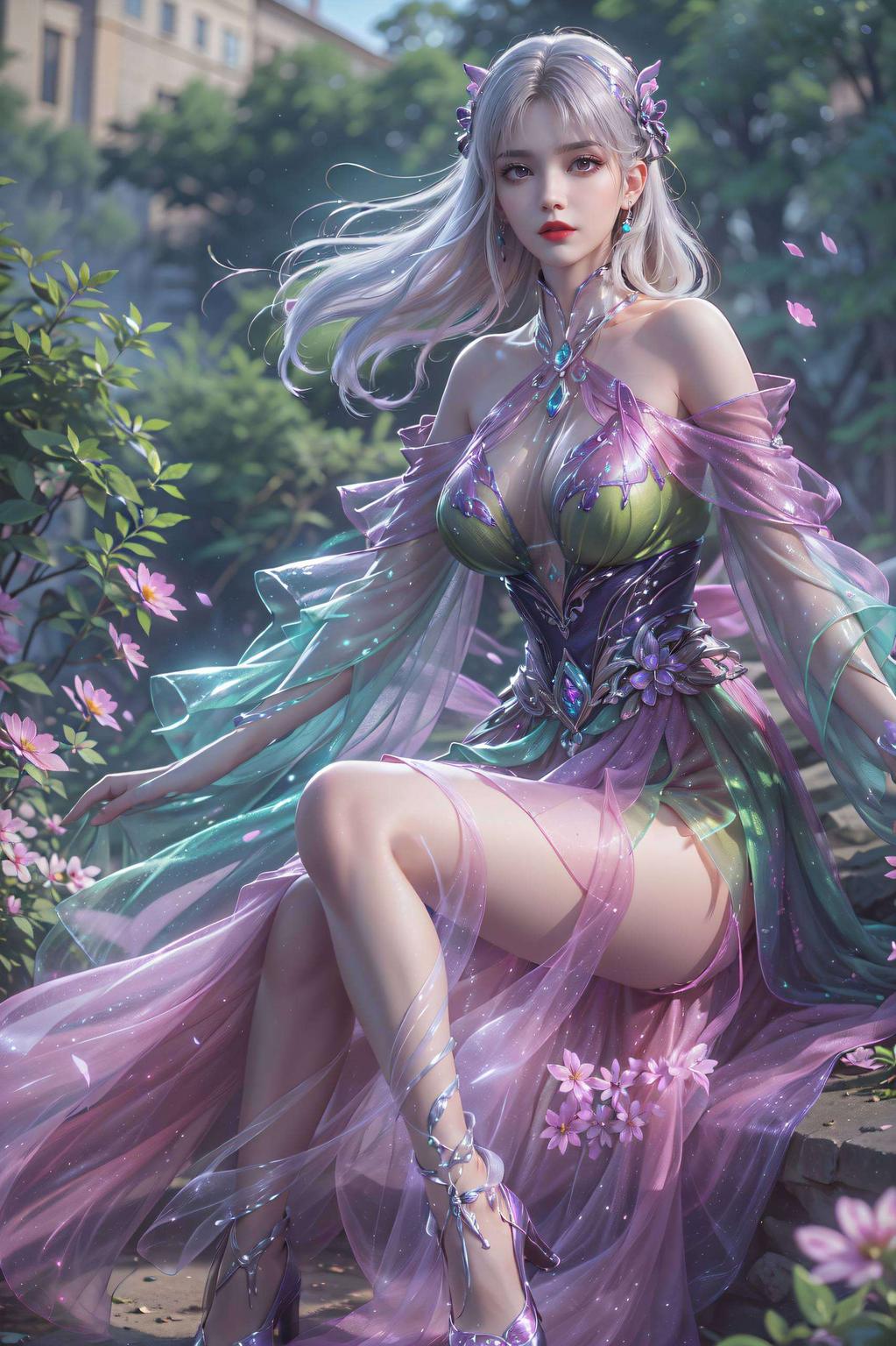将她的婉约之美与粉色浪漫完美融合这款1080p高清壁纸