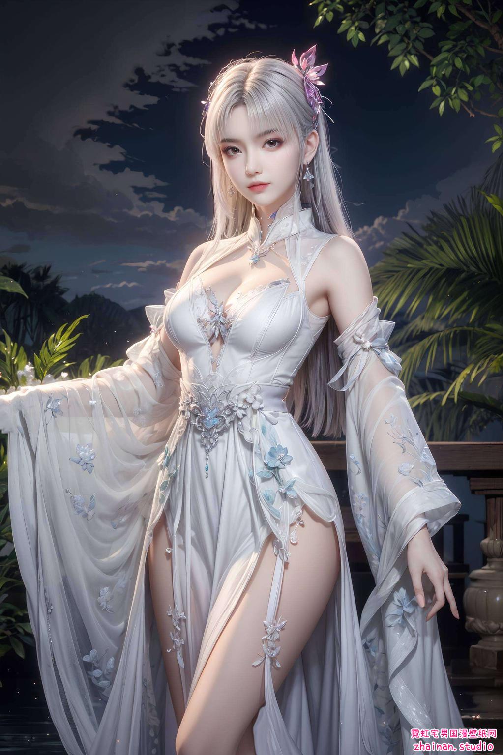 这款高清AI人物特写素材打造出简洁而充满活力的动态壁纸