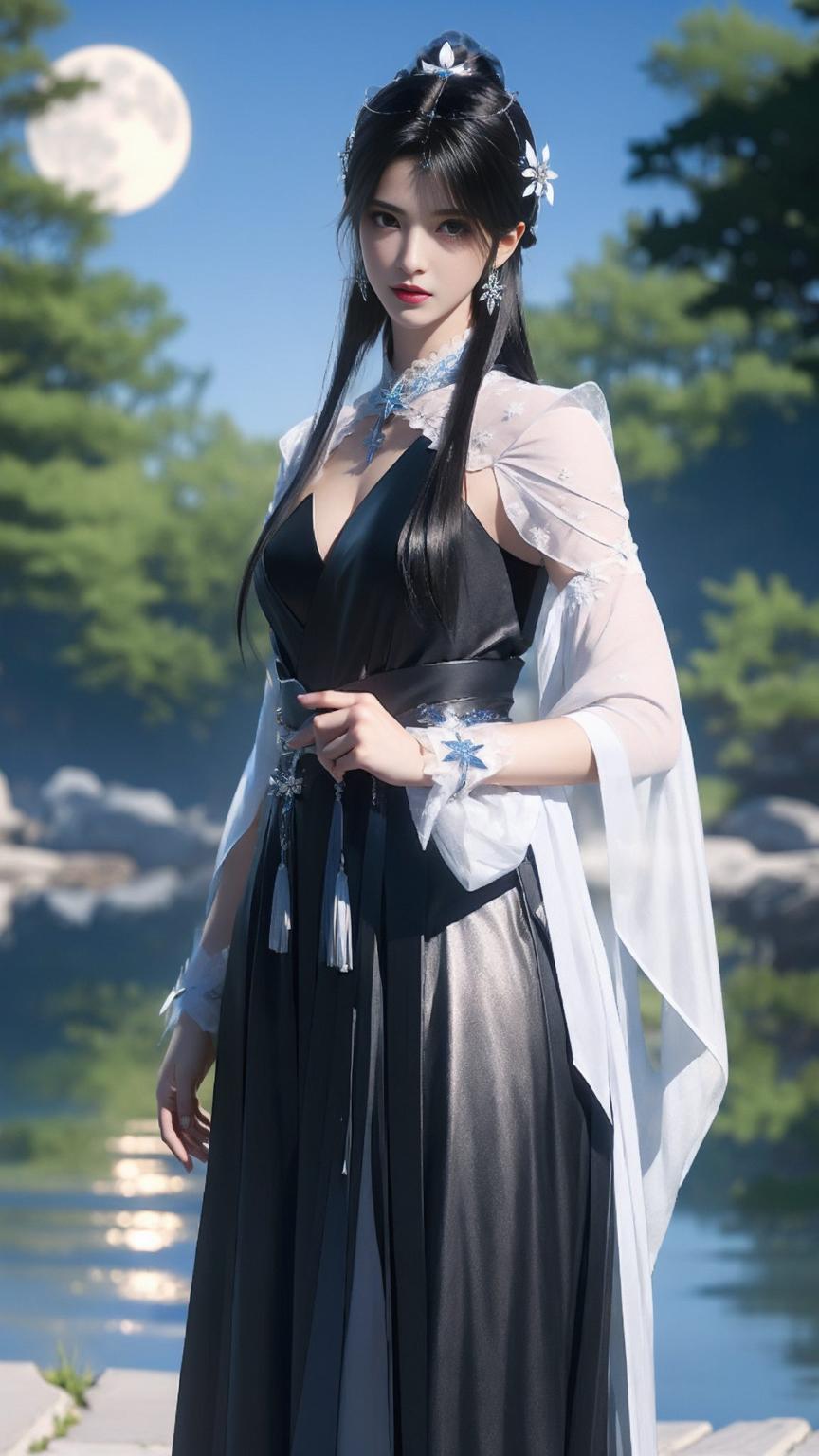将她的倩影融入每一帧壁纸国漫中的静态女神