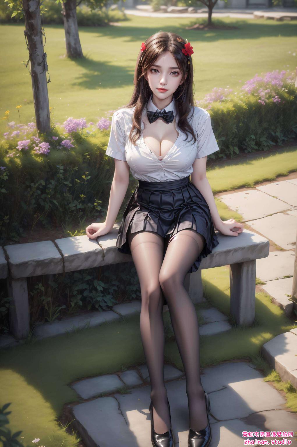 以其独特的国漫女神魅力绘制于细腻笔触间的徐欣高清动漫壁纸