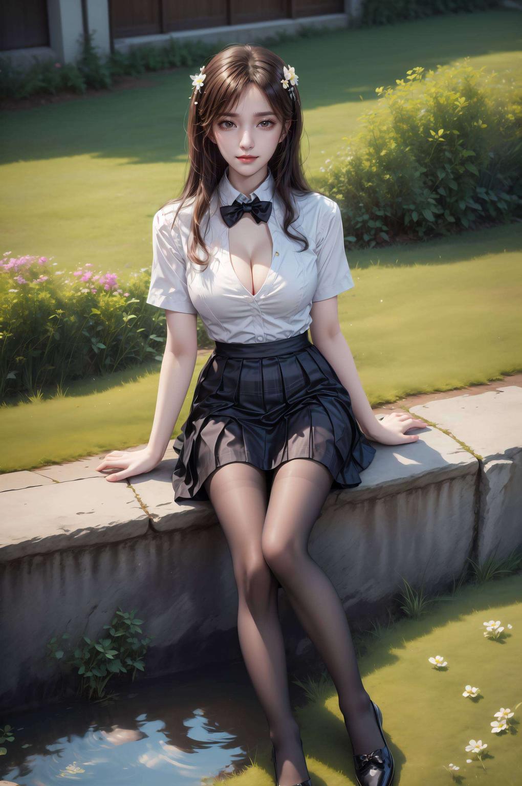身着古风服饰她的壁纸图片