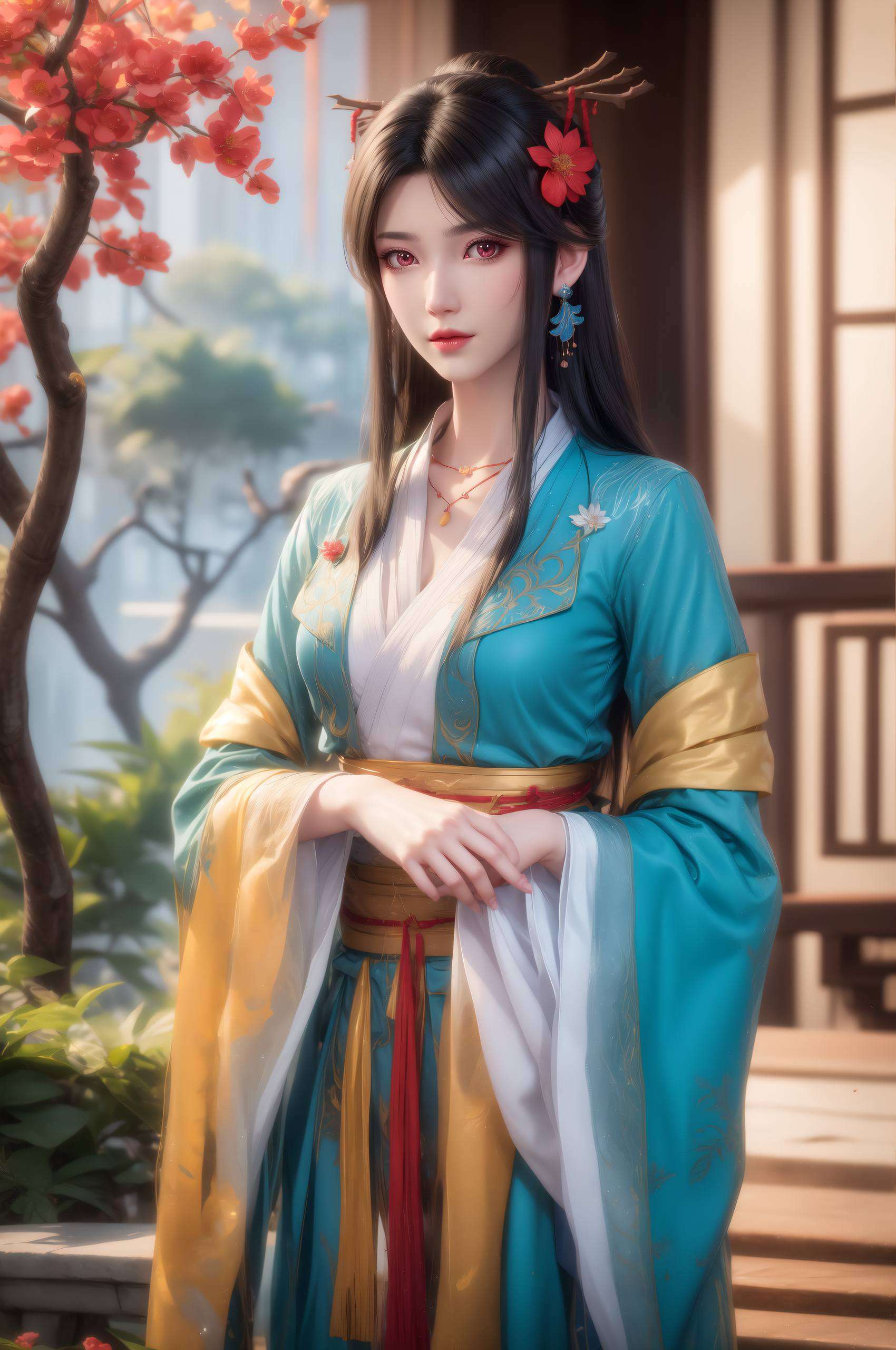 让每一个细节都栩栩如生仿佛能感受到她眼神中的坚定与温柔