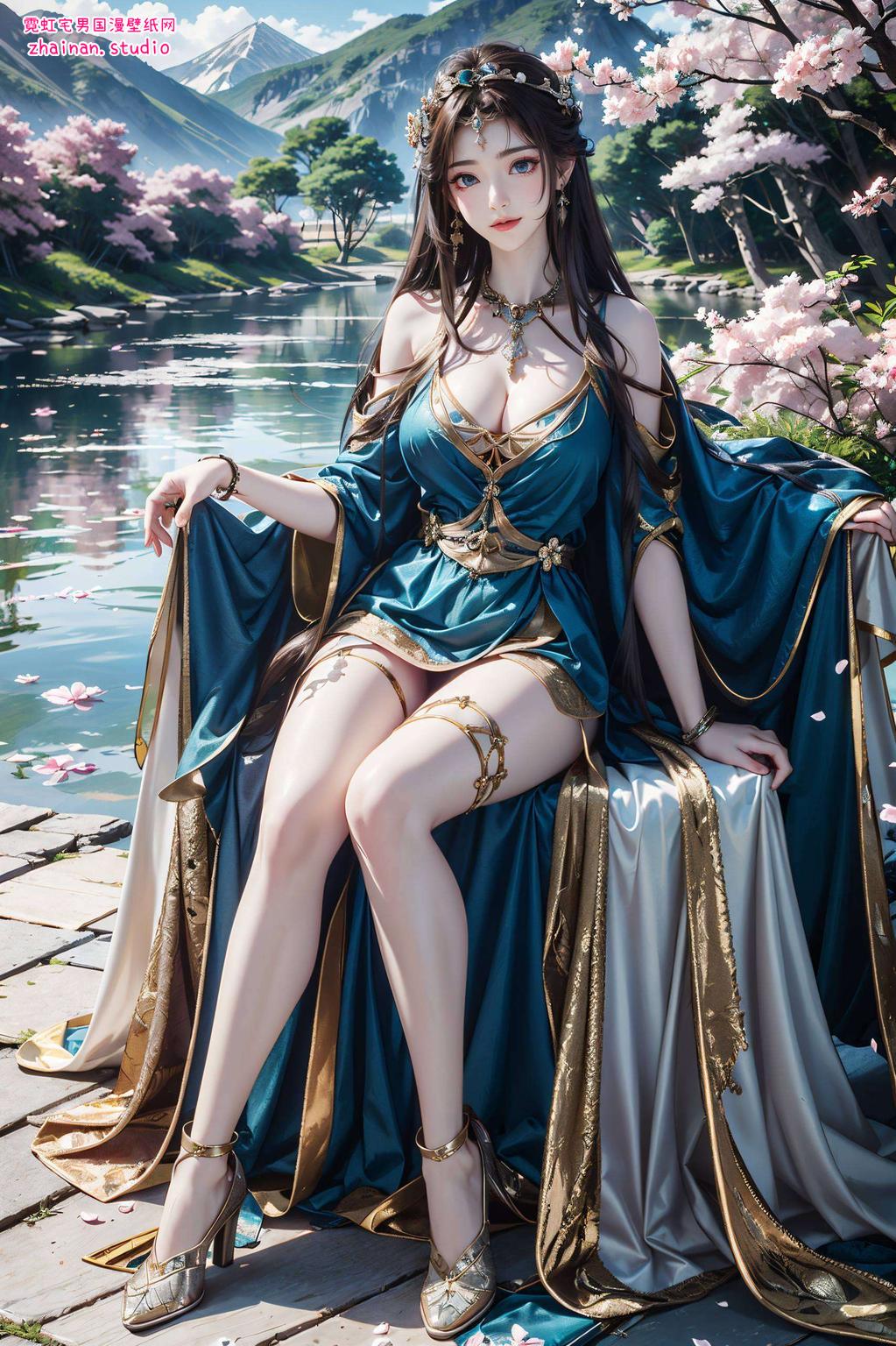 笑靥如花眼神深邃
