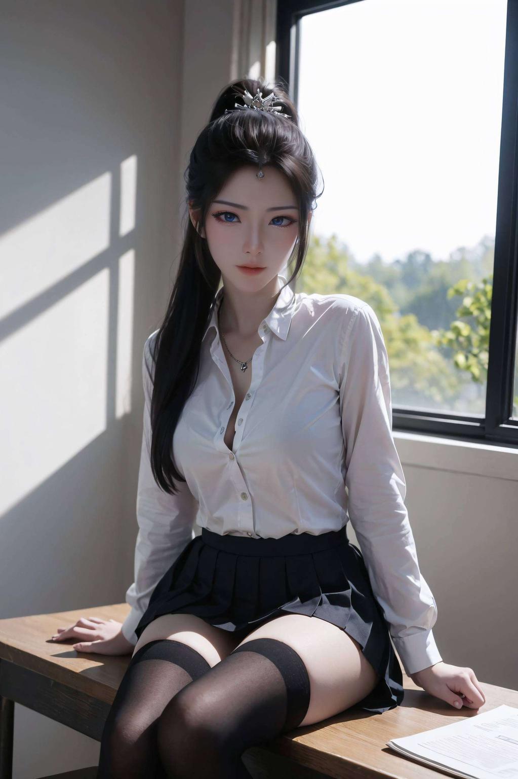每一次滑动都是她温柔眼神的陪伴这款国漫女主AI特集活力iPad桌面主题